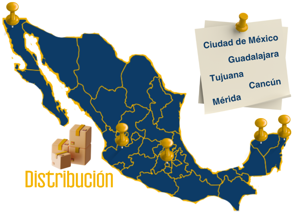 distribucion mapa